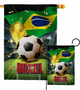 World Cup Brazil Garden Flag Sports Soccer Decorative Gift Yard House Banner - Bild 1 von 19
