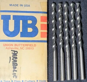 #20 .1610" Parabolic Jobber Drill Bit High Speed Steel 135° Split Point Lot of 5 - Picture 1 of 3