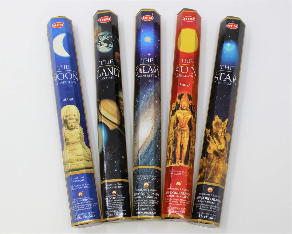 Hem Celestial Incense Variety Sun Moon Star Planet Galaxy 100 Stick