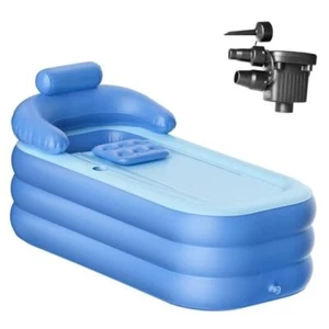 Aufblasbare Faltbadewanne für Erwachsene, 63" Faltbare Eisbadewanne für - Bild 1 von 8