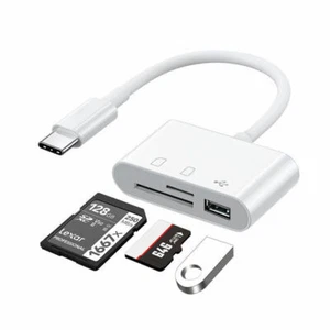 5Pcs 3 In 1 Micro Sd Card Usb 3.1 Type-c Card Reader SD/TF/USB Hub Adapter - Picture 1 of 7
