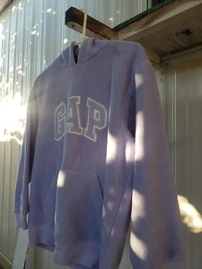 GAP Kids Girls Size L / 10 Light Purple Silver Lined Letter Pullover Sweatshirt - Picture 1 of 11