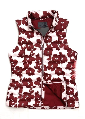 G/FORE Womens Floral Hybrid Quilted Full Zip Vest Pink Size-M NWT$250 - Image 1 of 4