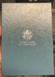 1987 U.S. Mint Proof Prestige Set w/Box Cert Constitution Silver Dollar - Picture 1 of 5