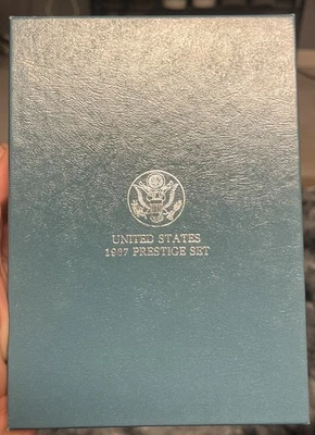 1987 U.S. Mint Proof Prestige Set w/Box Cert Constitution Silver Dollar - Image 1 of 4