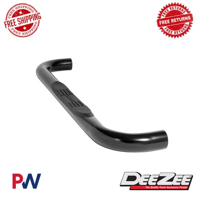 Dee Zee 3" Round UltraBlack Nerf Bars For Chevrolet GMC C/K Pickup Tahoe Yukon - Image 1 of 2