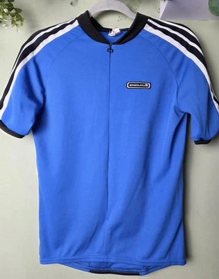 Endura Cycling Jersey Shirt Full Zip Bicycle Bicycling Blue Black Unisex Top S - Image 1 of 4