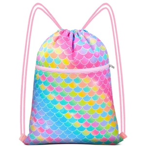 Kordelzug Rucksack Schnur Tasche für Kinder, Mädchen Gym Sackpack Cinch Wasserabweisend... - Bild 1 von 8