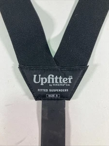 HIKERS Upfitter Suspenders 3 Point Belt Loop Stretch Mens Small Black H503-2 - Afbeelding 1 van 7