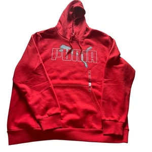 Puma Herren XXL Hoodie rot sportlich sportlich Baumwollmischung Freizeit - Bild 1 von 8
