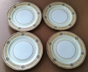 4 Noritake China Harwich 3820 Dinner Plates 10" - Picture 1 of 4