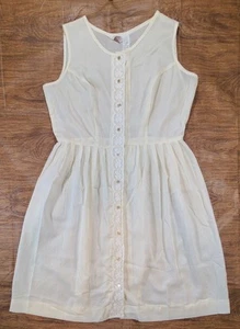 Vintage datiert 1965 Montgomery Ward halbtransparentes Hauskleid Kleid Größe 18,5 XL - Bild 1 von 10
