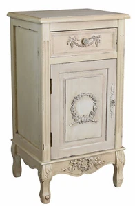 Nightstand Country House Cabinet Chest Of Drawers Antique Night Console - Picture 1 of 5