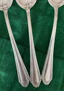 Henckels zwilling German silver plated 90 vintage dinner spoons - Picture 1 of 4