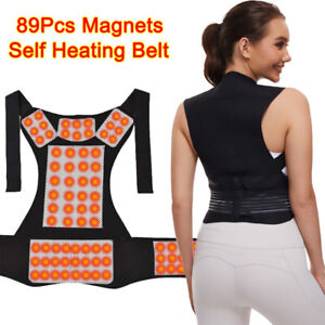 Magnetic Self Heating Belt Back Support Waist Brace Therapy Posture Corrector