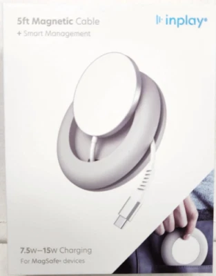 Cable de carga inalámbrico INPLAY Just de 5 pies para iPhone 14/13/12 con administración inteligente Foto 1 de 4