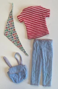 Vintage 1973 Barbie Get Ups & Go Camping Backpack & Jeans + extras | Very Good - Picture 1 of 4