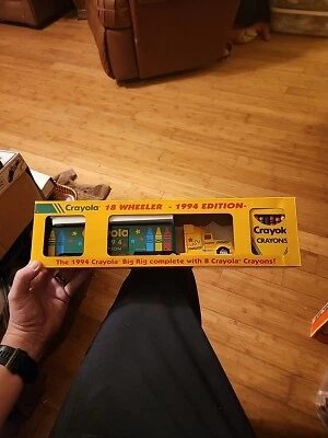 Vintage 1994 Crayola Crayon 18 Wheeler Big Rig Tractor Trailer Semi Diecast Cab - Image 1 of 4