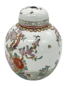 chinese ginger jar pre-drilled for lamp base - Picture 1 of 3