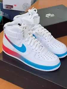 Nike Air Force 1 High '07 LV8 White/Ember Glow Blue-Fury Tie Dye Men’s Size 8 - Picture 1 of 9