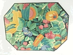 Juego de 4 manteles de tela frutas verduras 13 X17 pulgadas - Imagen 1 de 12