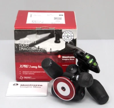 Manfrotto X-PRO 3-Wege-Neiger mit ausziehbaren Hebeln 13cm 200PL-14 Schwarz NEU - Bild 1 von 4