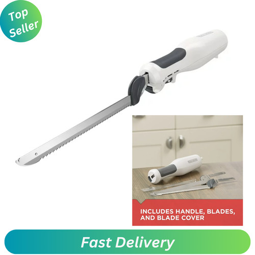 BLACK+DECKER Electric Carving Knife, White, EK500W NEW eBay
