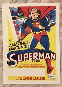 Museum Of. Modern Art Superman  6 X 4 1/4” Post Card - Picture 1 of 2