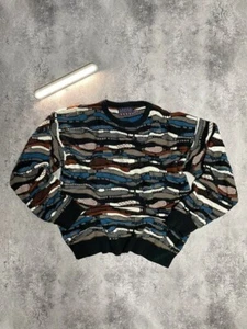 Vintage Croft & Barrow Sweater - Men's Coogi Style 3D Print, Size L - Picture 1 of 15