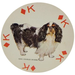KING CHARLES SPANIEL Famosos Perros del Mundo Único De Colección Tarjeta de Juego Hong Kong - Imagen 1 de 2