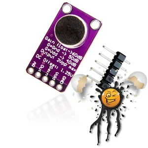 MAX9814 Geräusch- Sound- Mikrofon- Sensor AGC Verstärker Amplifier Modul 2,7-5,5 - Bild 1 von 4