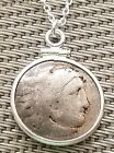 Alexander the Great Genuine Ancient Greek Drachma Coin Silver Necklace with COA