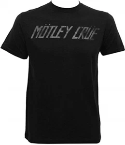 Authentic MOTLEY CRUE Logo T-Shirt Black S M L XL 2XL NEW - Picture 1 of 2