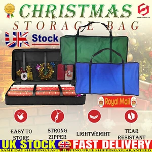 Christmas Wrapping Paper Storage Bag Tidy Xmas Gift Wrap Decoration OrganiseKH - Picture 1 of 17