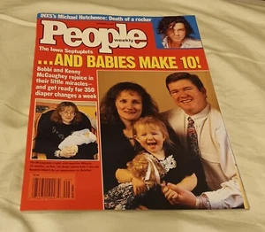 People Magazine December 8, 1997, INXS Michael Hutchence, Iowa Septuplets - Picture 1 of 6