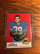 1969 TOPPS LARRY CSONKA HALL OF FAMER ROOKIE CARD