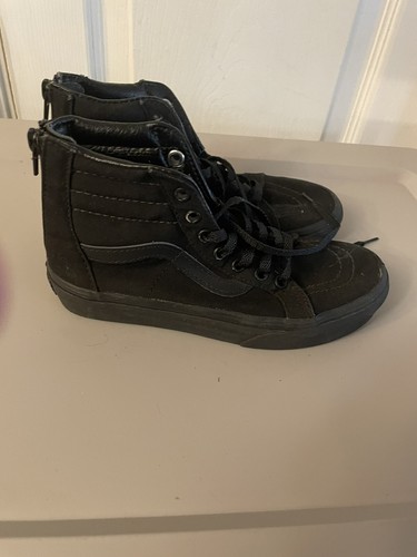 Scarpe Vans Sk8 Hi Zip bambino taglia 2 5 sneakers triple nere