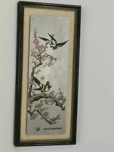 Quadro con cornice Machimpex su base in metallo - Uccellini su albero - Foto 1 di 4