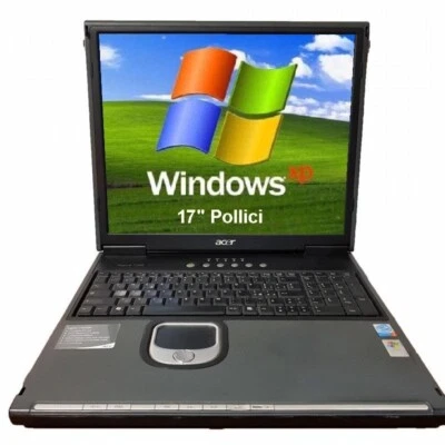 Notebook PC Portatile Grande 17 Funzionante Windows XP Porta Seriale RS232 22012 - Immagine 1 di 4