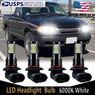 Para Isuzu Hombre 1996-2000 - 4X 9005+9006 Bombillas LED Faro Alto Bajo HKB Foto 1 de 4