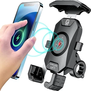 Montaje Teléfono Moto Impermeable Qi 15W Inalámbrico y USB C 20W Carga Rápida Por - Imagen 1 de 6