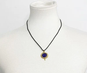 vintage carolee necklace Purple Glass Gold Tone On A String NWT - Picture 1 of 13