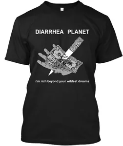NEW! POPULAR! Diarrhea Planet I'm Rich Beyond Your Wildest Dreams T-Shirt S-4XL - Picture 1 of 2