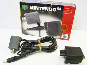 Interruptor de RF modulador genuino Nintendo 64 en caja original - juegos vintage - Imagen 1 de 6