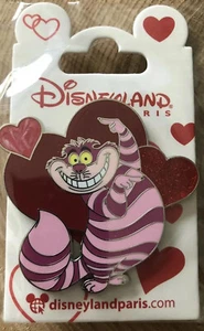 Pin’s Broche Cheshire Alice Coeur OE Disneyland Paris Disney Saint Valentin - Imagen 1 de 3