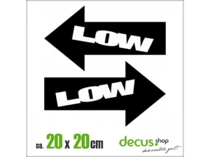 LOW PFEILE XL 2135 // Pegatina JDM Pegatina Parabrisas Frontal - Imagen 1 de 2
