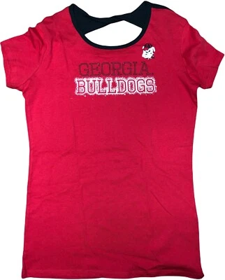 Georgia Bulldogs Girl's Crew Neck Short Sleeve T-Shirt XL 14/16 - Image 1 of 2