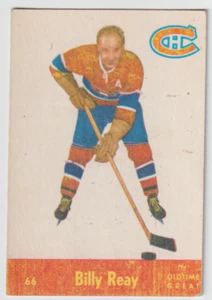 1955-56 Parkhurst # 66 Billy Reay Old Time Great MONTREAL CANADIENS CREASE FREE - Bild 1 von 2