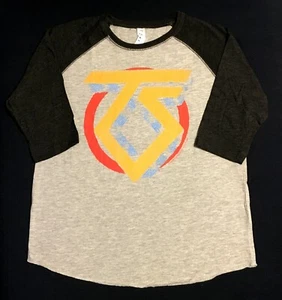 TWISTED SISTER cd cvr TS VINTAGE LOGO Youth Raglan SHIRT YLg New OOP stay hungry - Picture 1 of 2