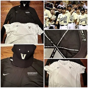 vanderbilt commodores Nike Team Issued Baseball Bundle Hat Sweatshirt Shirt XL - Picture 1 of 1